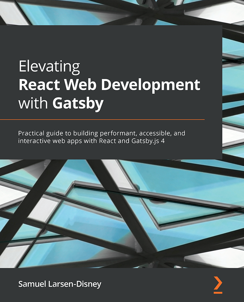 Cover of Elevating React Web Development with Gatsby